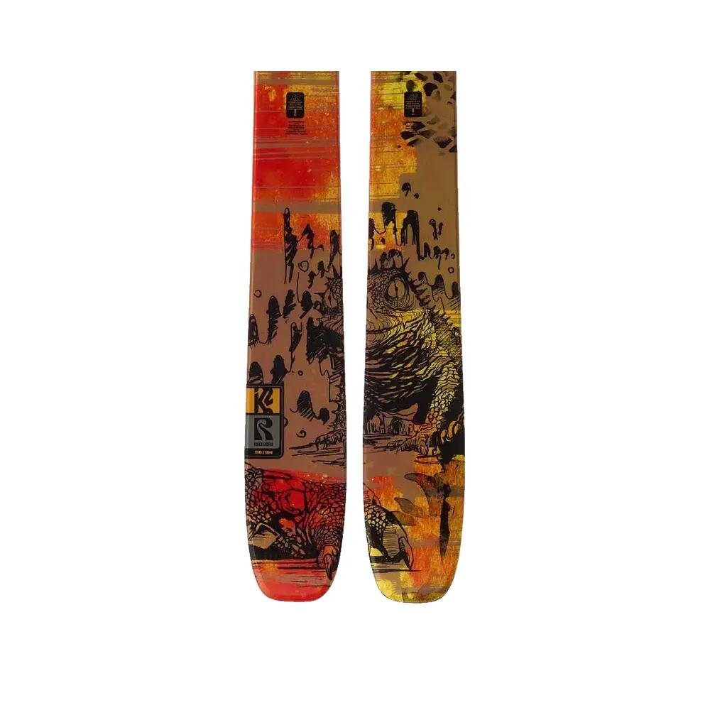 Sci singoli K2 Reckoner 110 Yellow da uomo (senza attacchi) 4/9