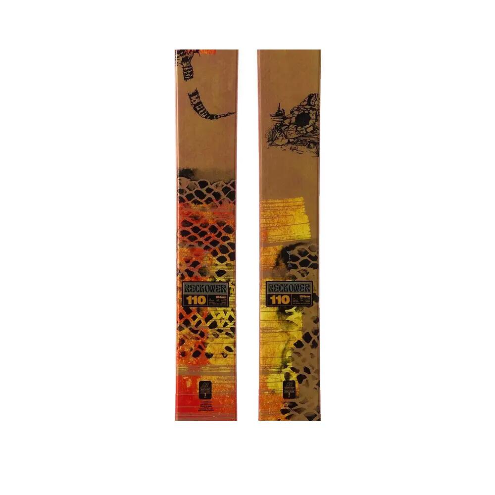 Sci singoli K2 Reckoner 110 Yellow da uomo (senza attacchi) 3/9