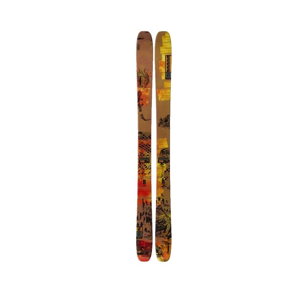 Sci singoli K2 Reckoner 110 Yellow da uomo (senza attacchi) 2/9