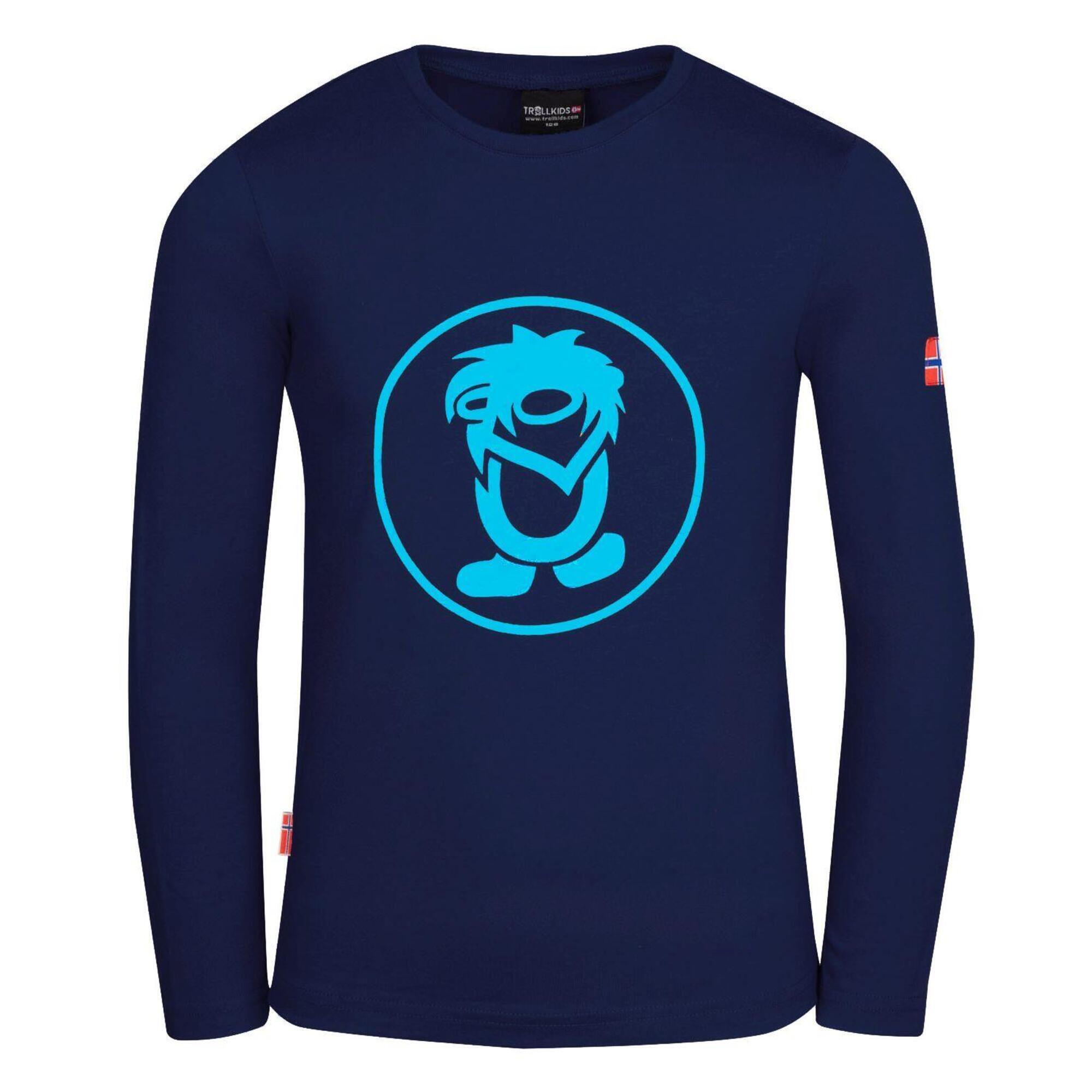 TROLLKIDS Kinder Longsleeve Troll Marineblau/Mittelblau