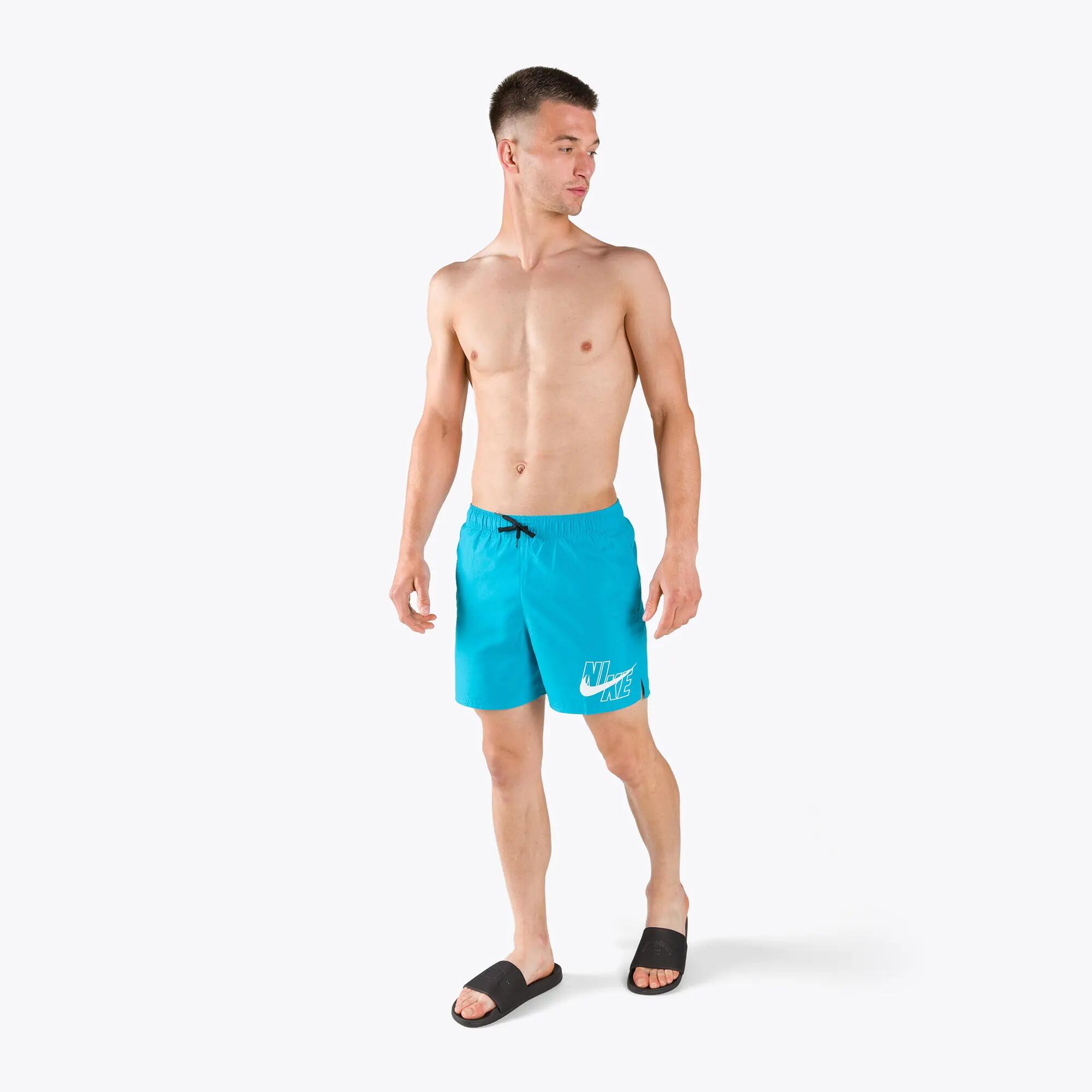 Costume da bagno uomo nike swim essential lap - azzurro 2/7