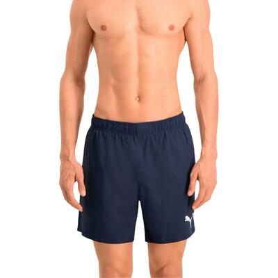 Costume Da Bagno A Pantaloncino Logo Media Lunghezza Uomo Puma Blu Navy