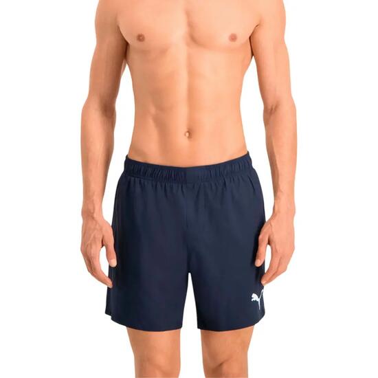 Short De Bain Motif/style Logo Homme (Bleu Marine)