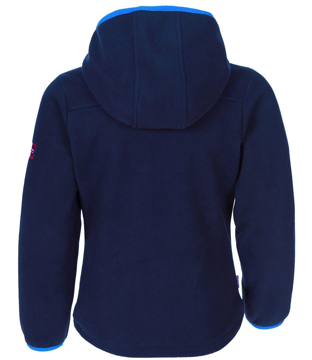 Kinder Fleece-Jacke Stavangar Winddicht Marineblau / Hellblau 2/3