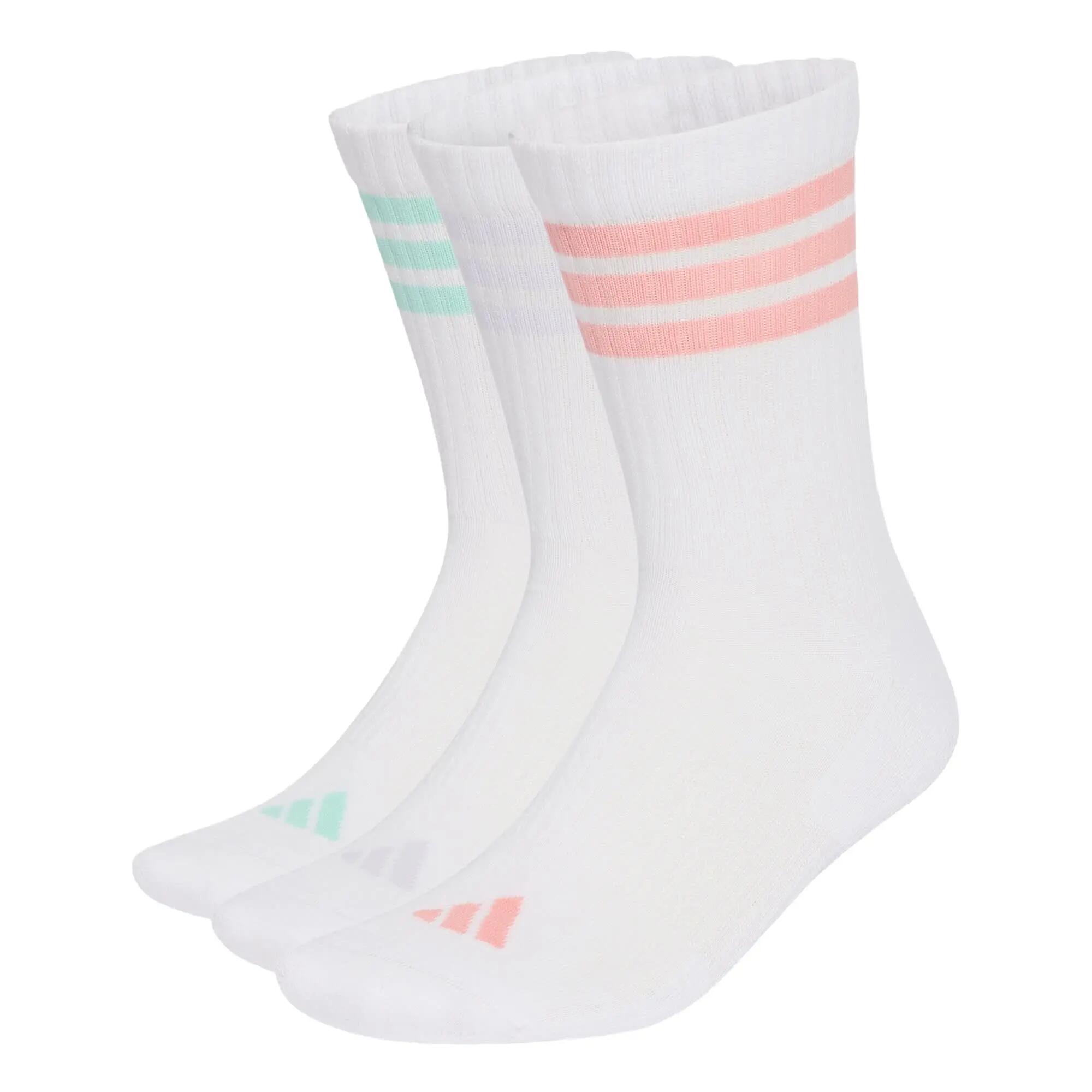 Set de 3 perechi de șosete până la gambă cu 3 dungi și amortizare