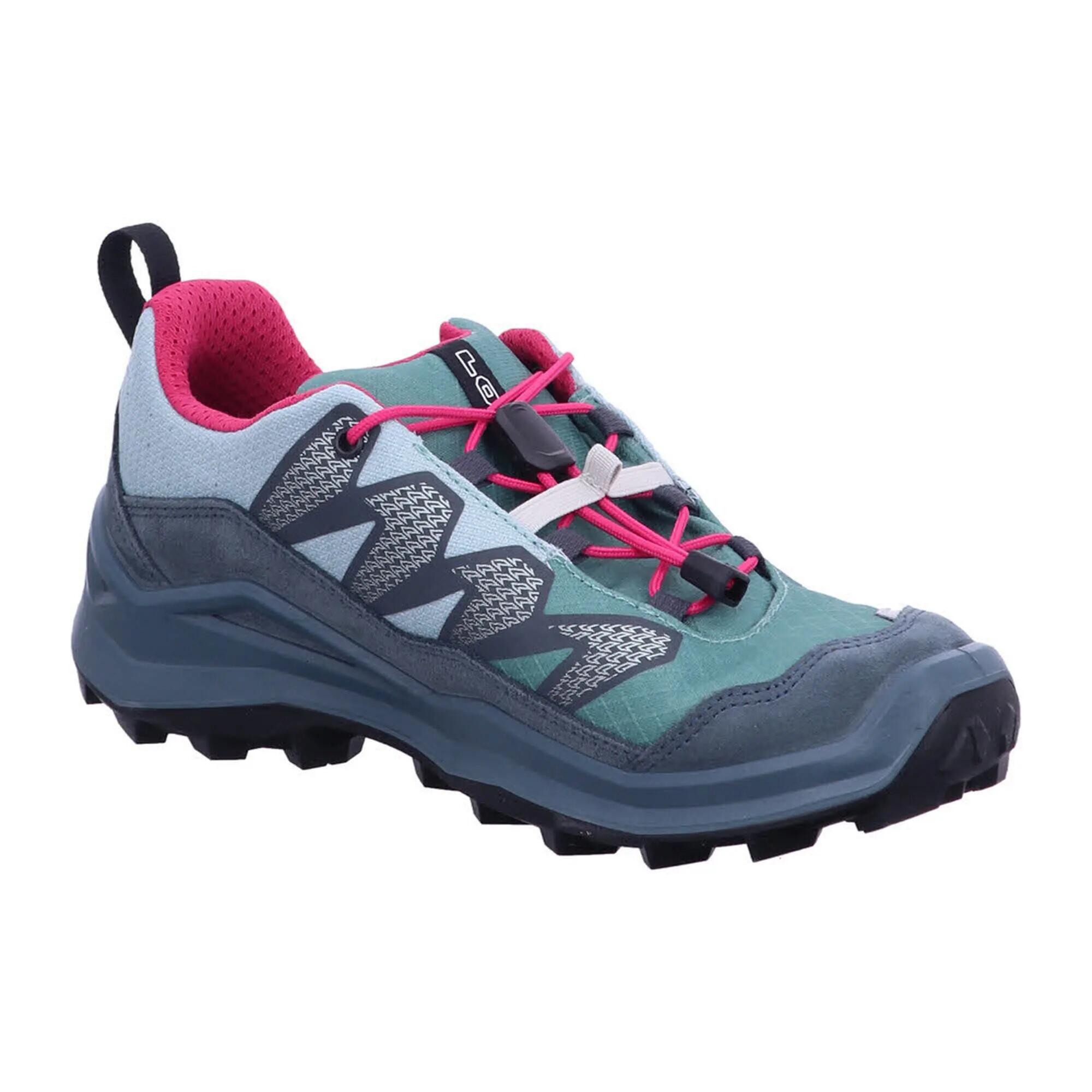 Wanderschuhe Lowa Maddox Pro Low GTX Junior Pétrole/Rose 2/2