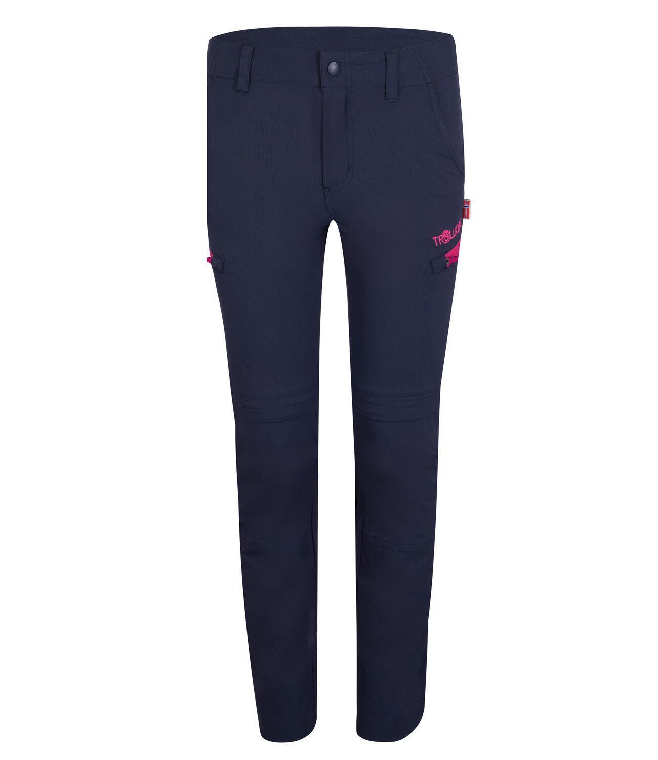 Pantaloni da trekking Kjerag per bambini Blu navy / Magenta