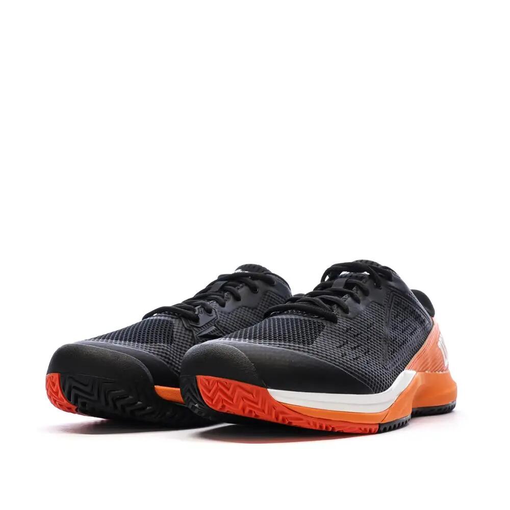 Men's Wilson Rush Pro Black/Orange Tennis Shoes 7/7