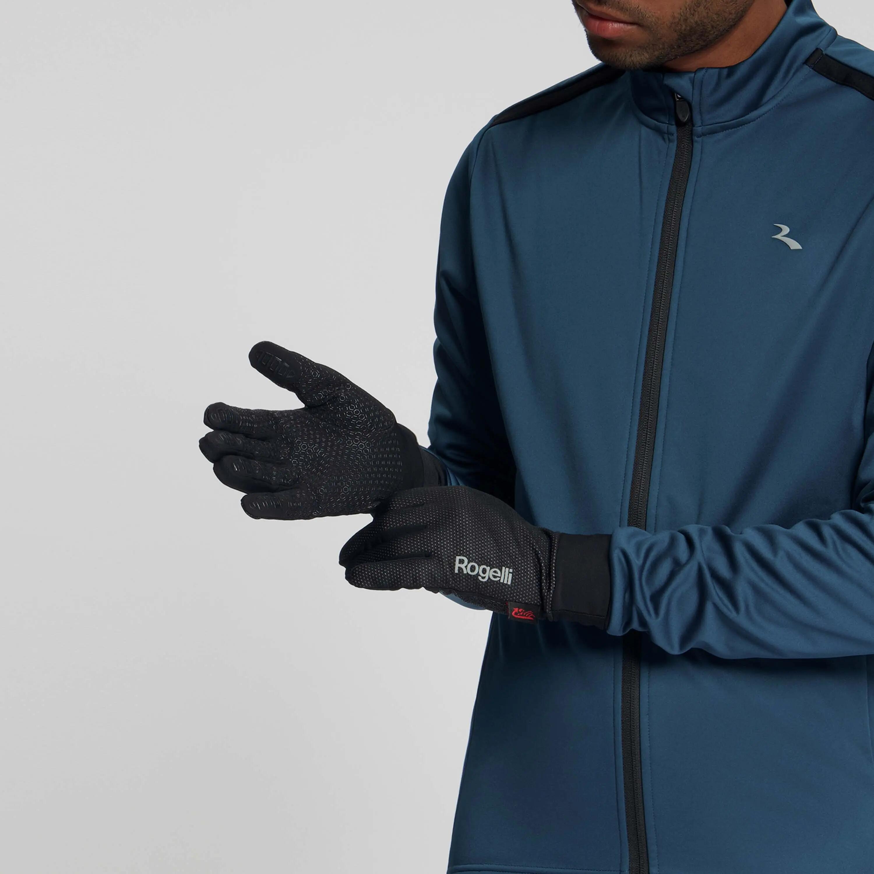 Fahrradhandschuhe Langfinger Winddicht Laval Herren Schwarz 3/3