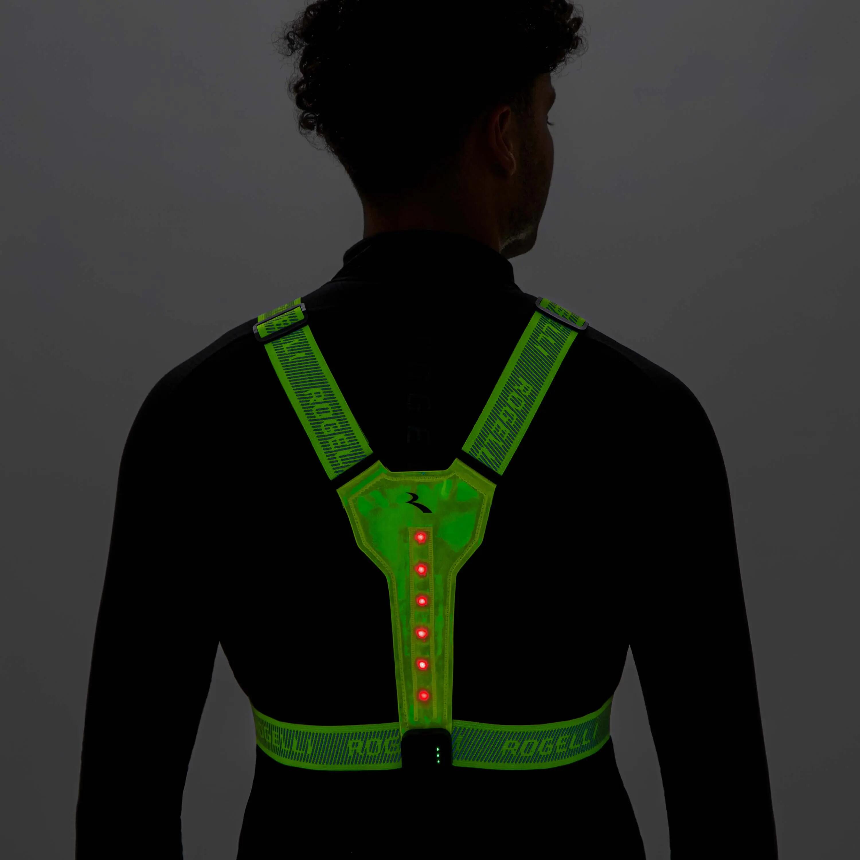 USB Rechargeable LED Vest for Runners & Cyclists 7/8