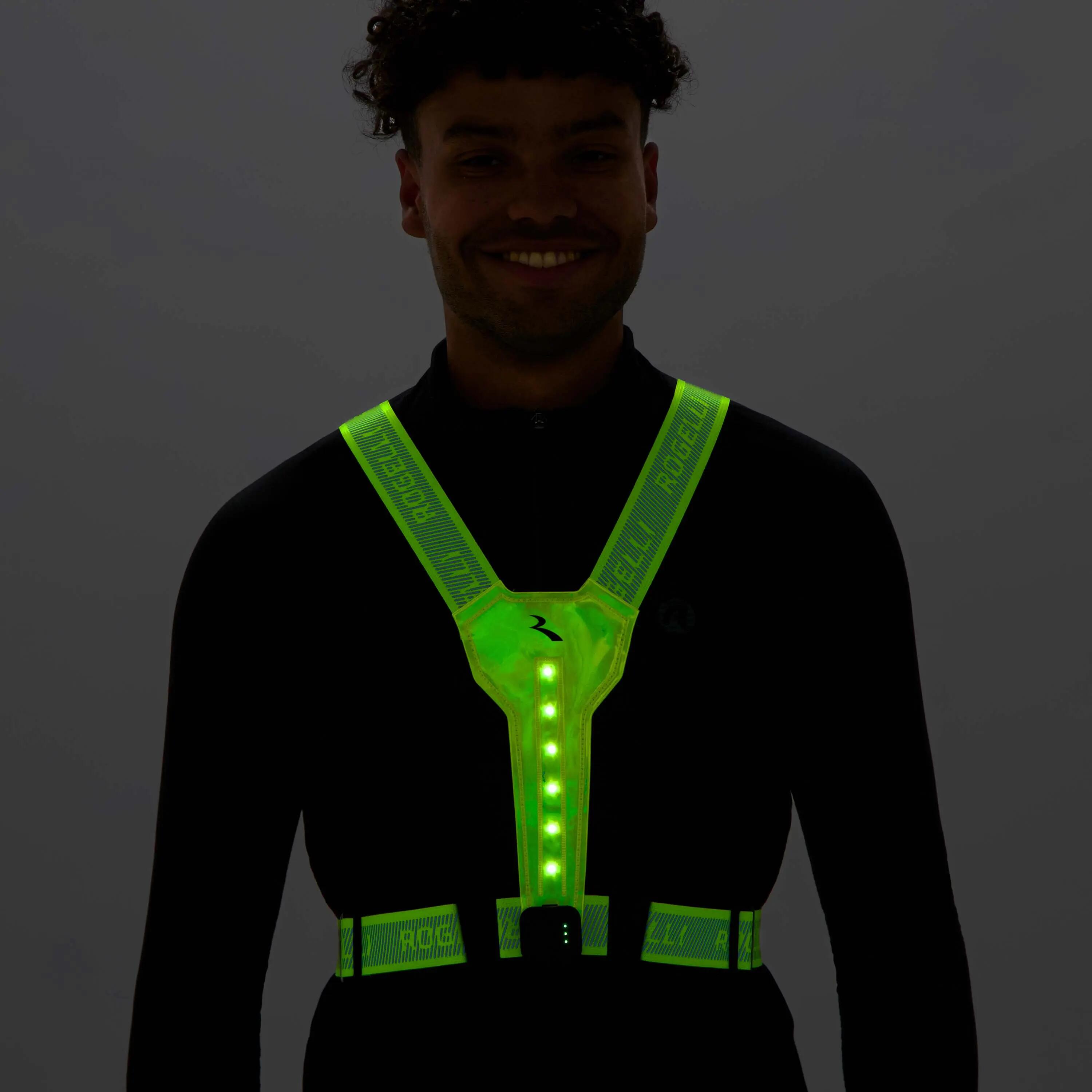 USB Rechargeable LED Vest for Runners & Cyclists 6/8