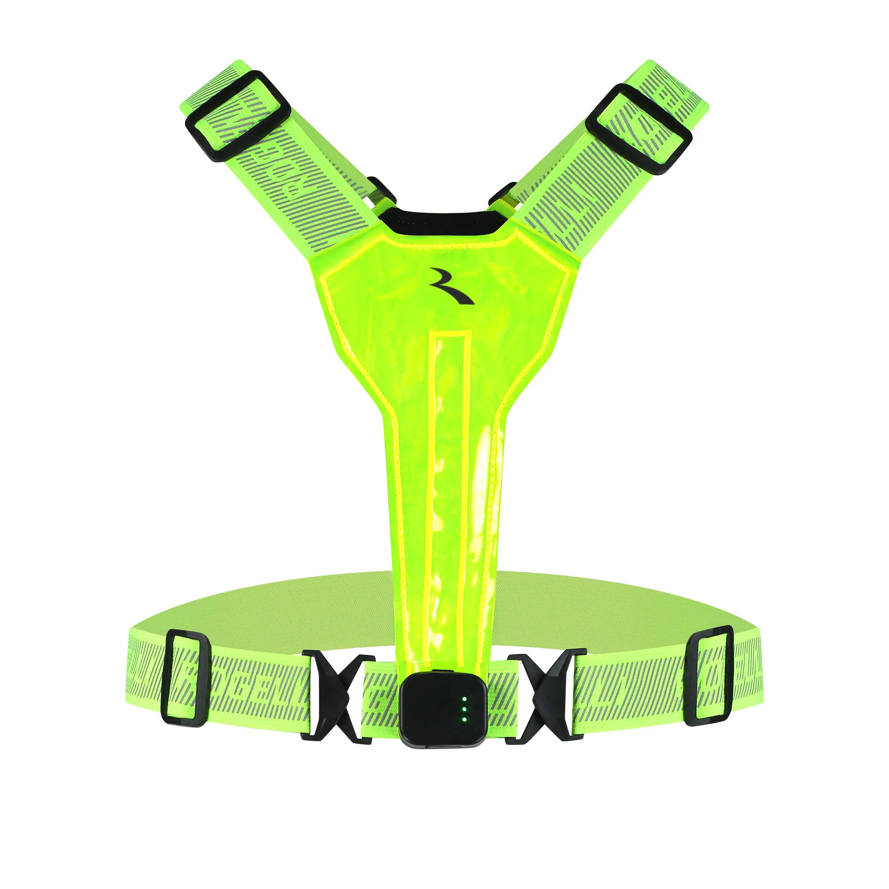 USB Rechargeable LED Vest for Runners & Cyclists 4/8