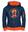 Kinder Hoodie Pullover Sortland Mystik Blau / Orange