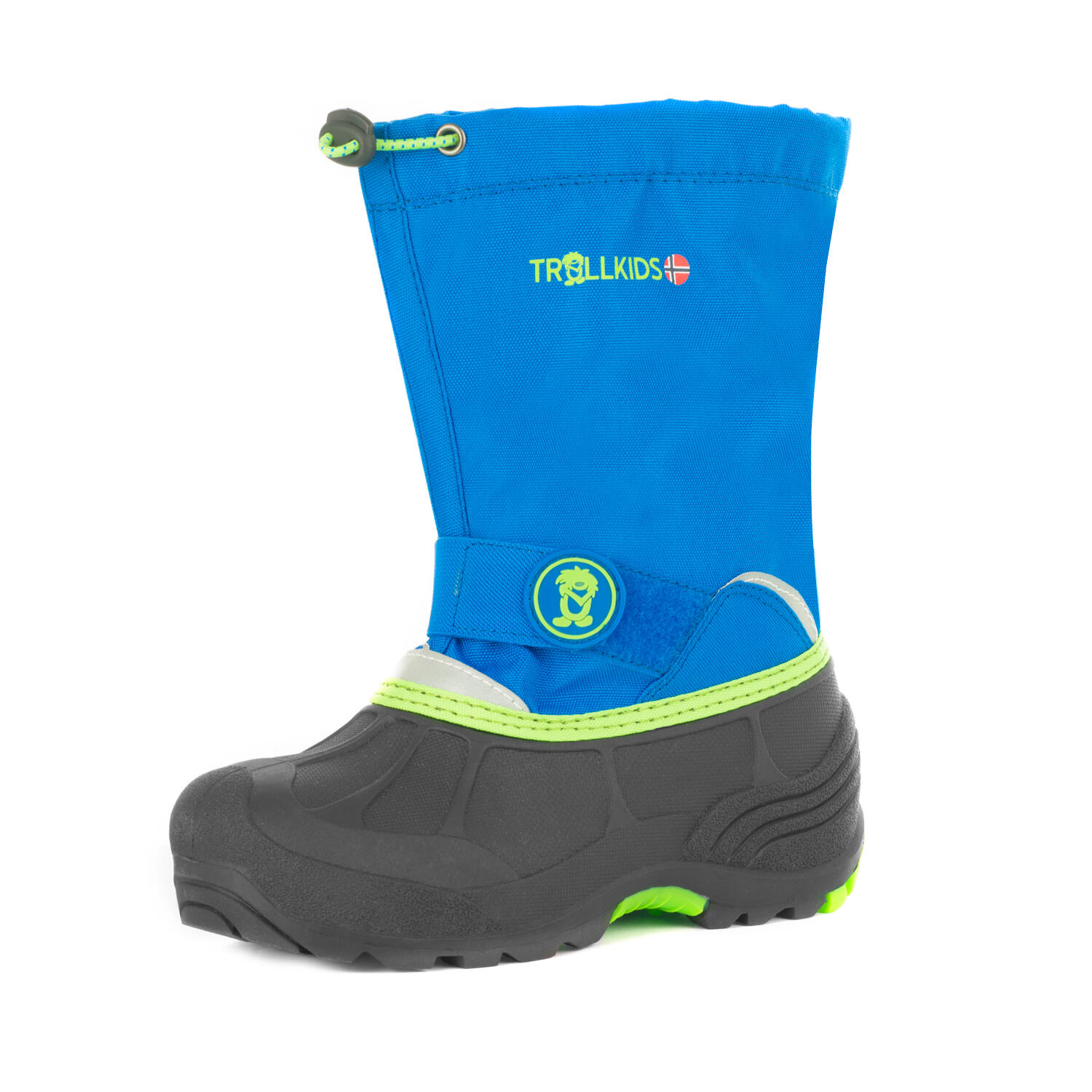 Children's Telemark XT winter boots medium blue / viper green