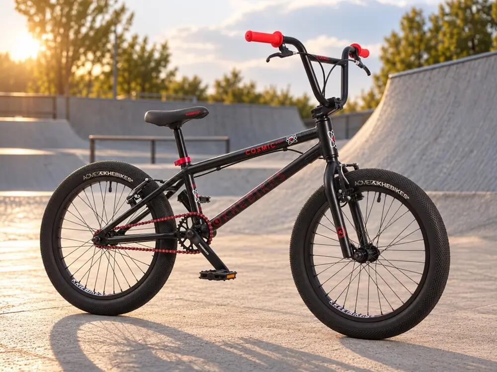 Rower BMX dziecięcy aluminiowy COSMIC AL czarny 20 cali 10,6 kg 2/14