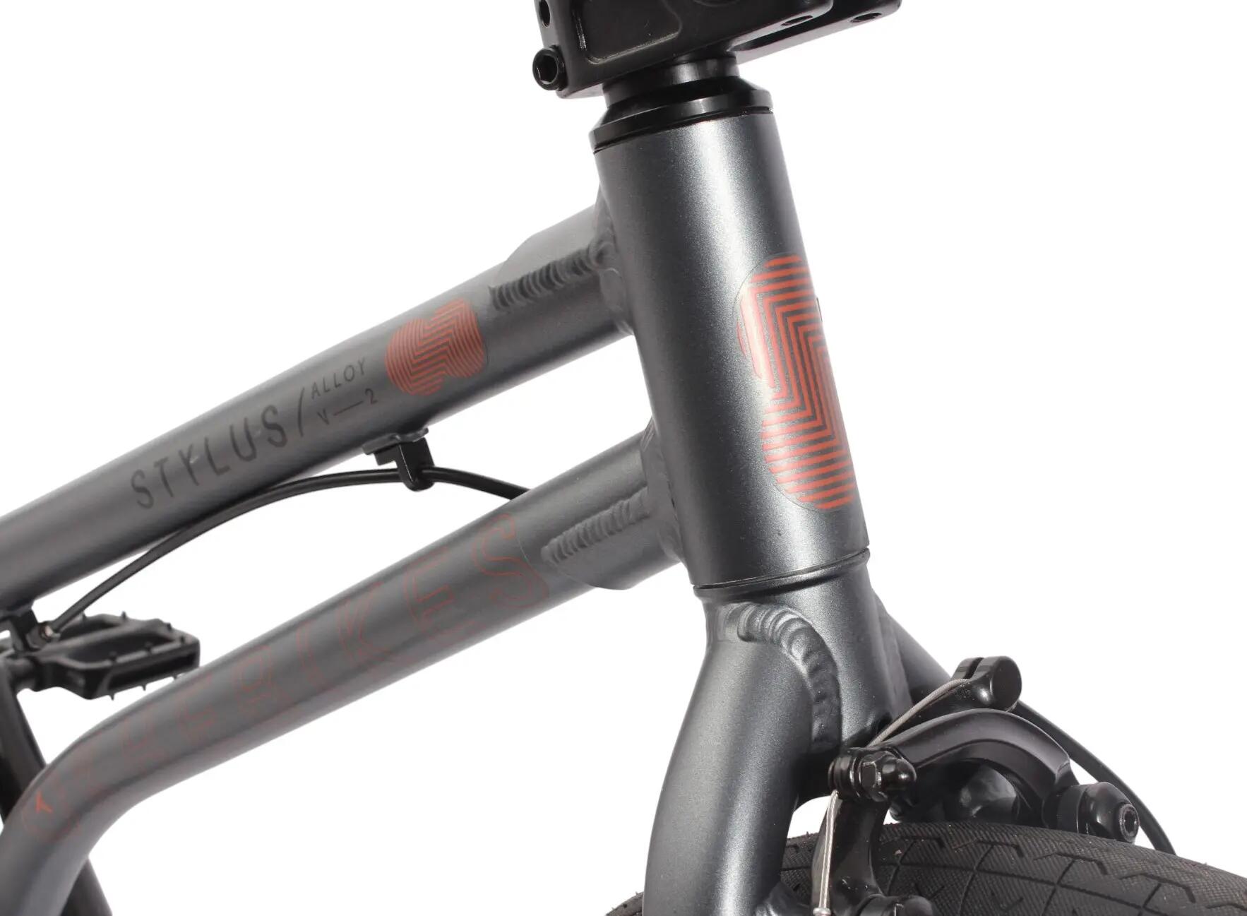 BMX bike adult STYLUS V2 silver 20 inch 19.6 lbs 8/15