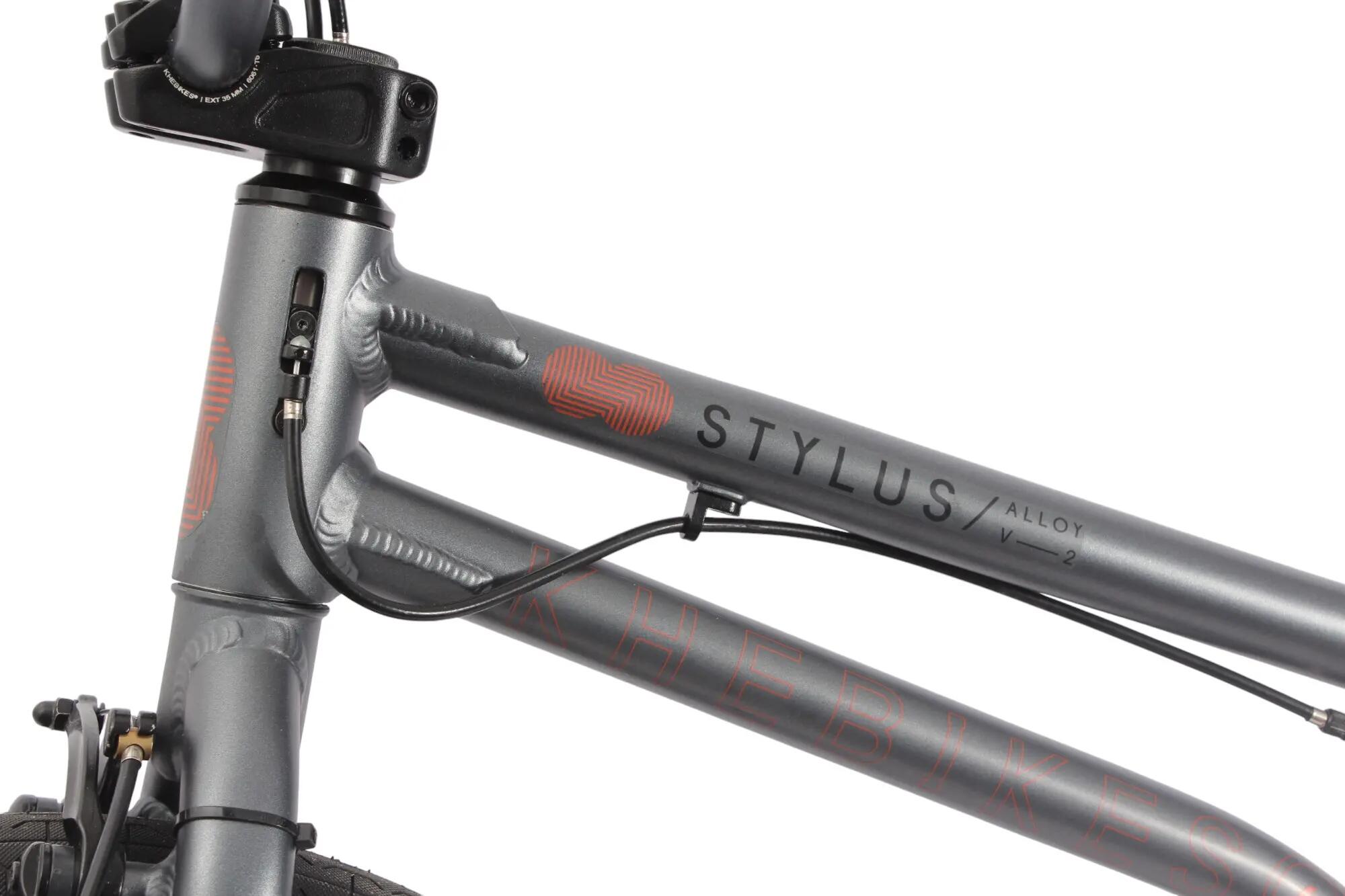 BMX bike adult STYLUS V2 silver 20 inch 19.6 lbs 7/15