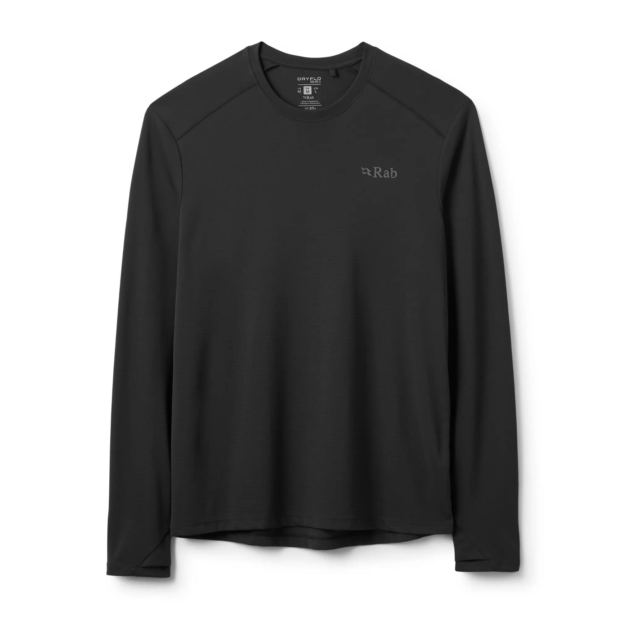 Men's Baselayer Top Force Long Sleeve - Black -  1