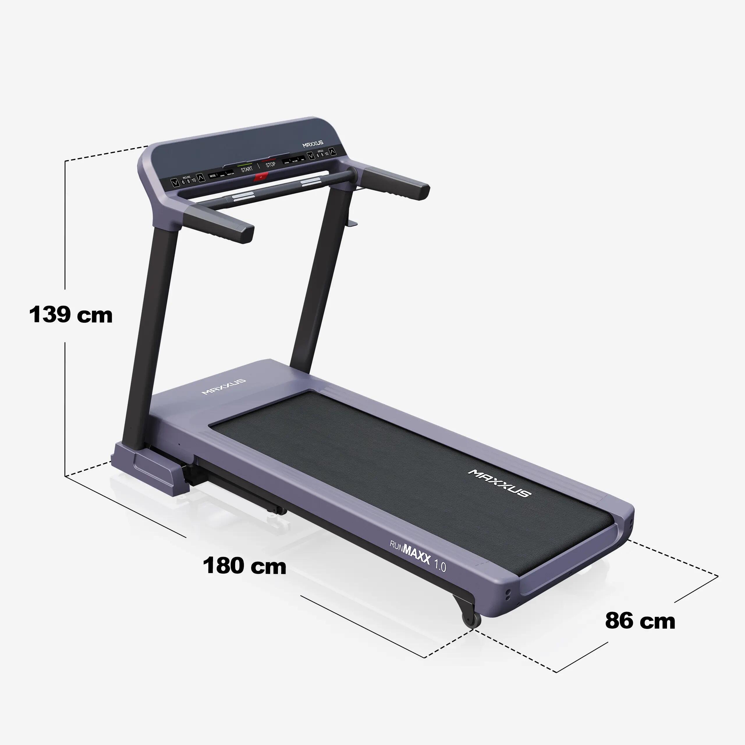Laufband klappbar 3,0 PS, 20 km/h, Steigung 15% - Cardio für zuhause 2/7