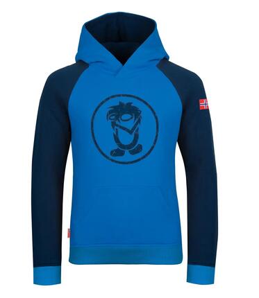 Sweat à capuche enfant Stavanger bleu marine/bleu moyen