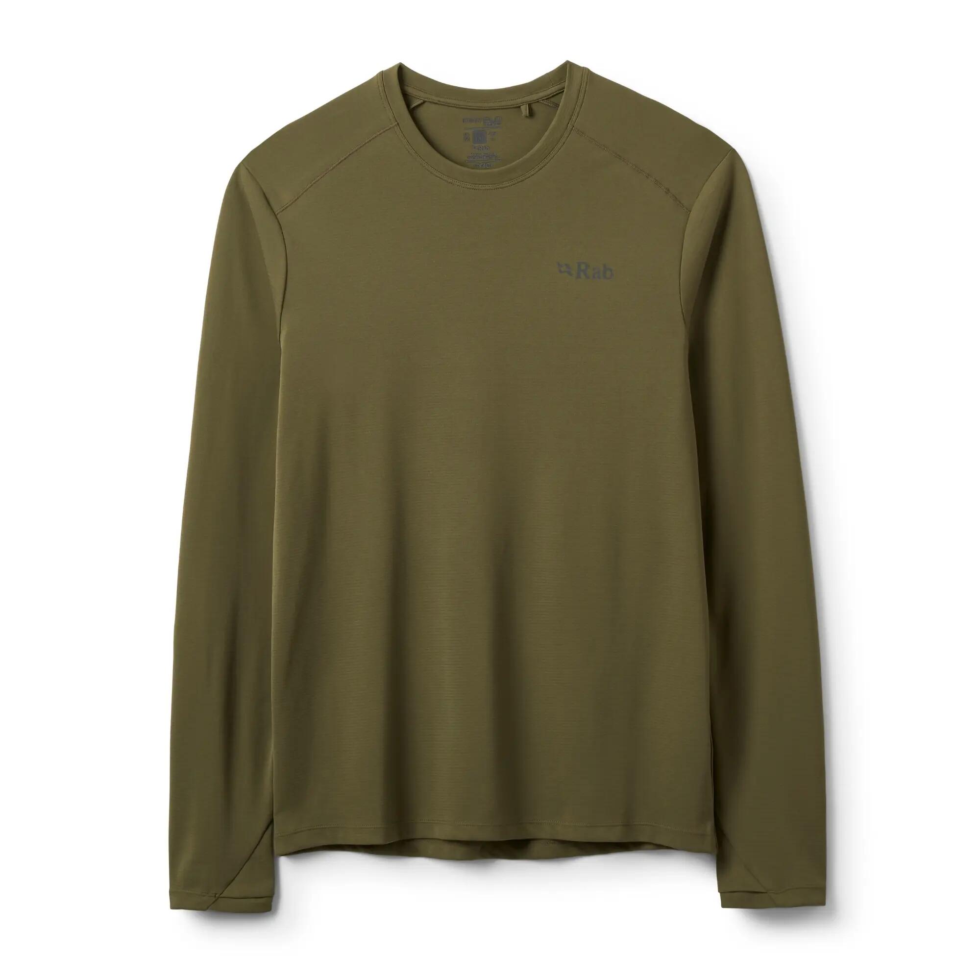 Men's Baselayer Top Force Long Sleeve - Olive -  1