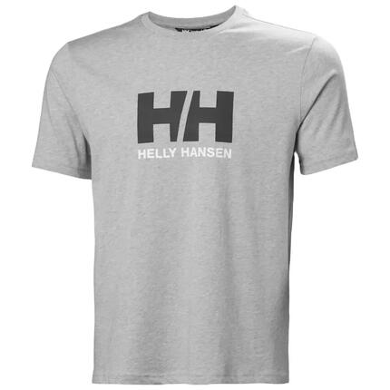 Camiseta Gris Helly Hansen HH Logo Hoodie Grey Melang