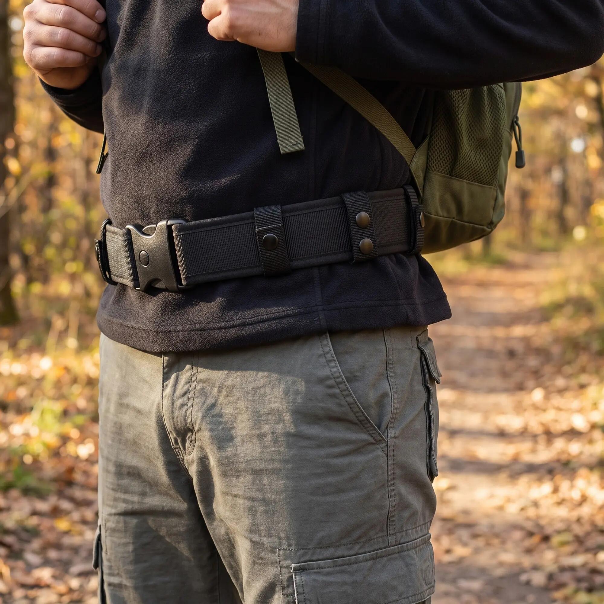 Damen Herren Wandern Trekking Outdoor Gürtel Tactical Schnellverschluss 120 cm 2/5