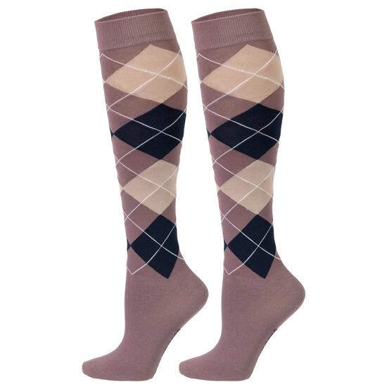 Chaussettes montantes Argyle