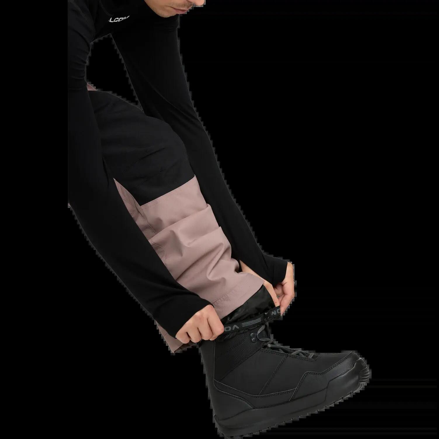 Calças de snowboard Volcom NWRK Baggy mauve 8/8