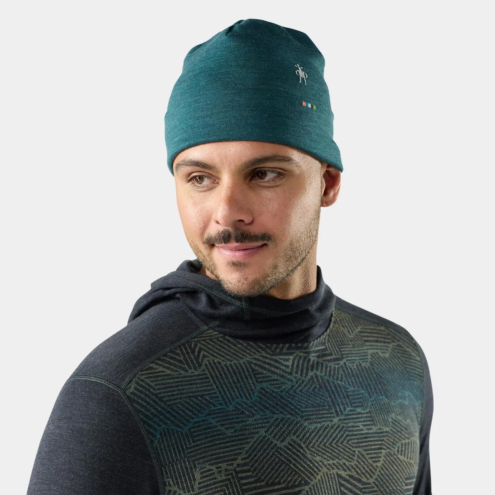 Căciulă Merino Smartwool Beanie - verde petrol Dark Teal Heather