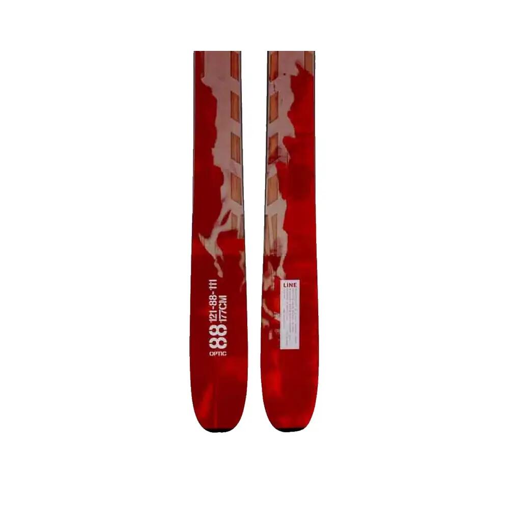 Skis alpini Line Optic 88 Rosso 4/7