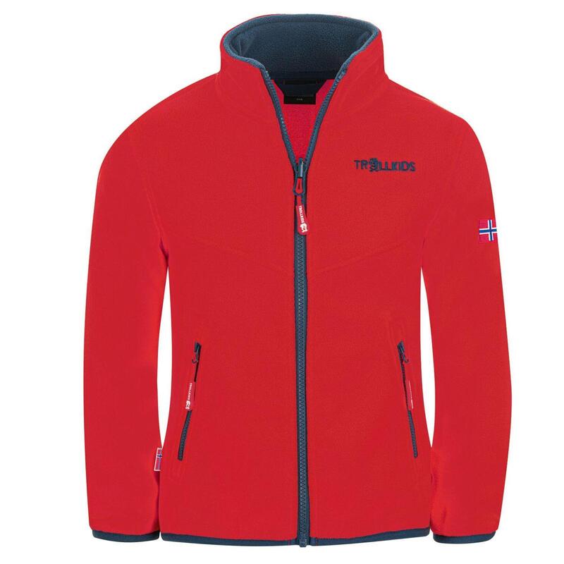 Veste polaire enfant Oppdal XT rouge clair / bleu