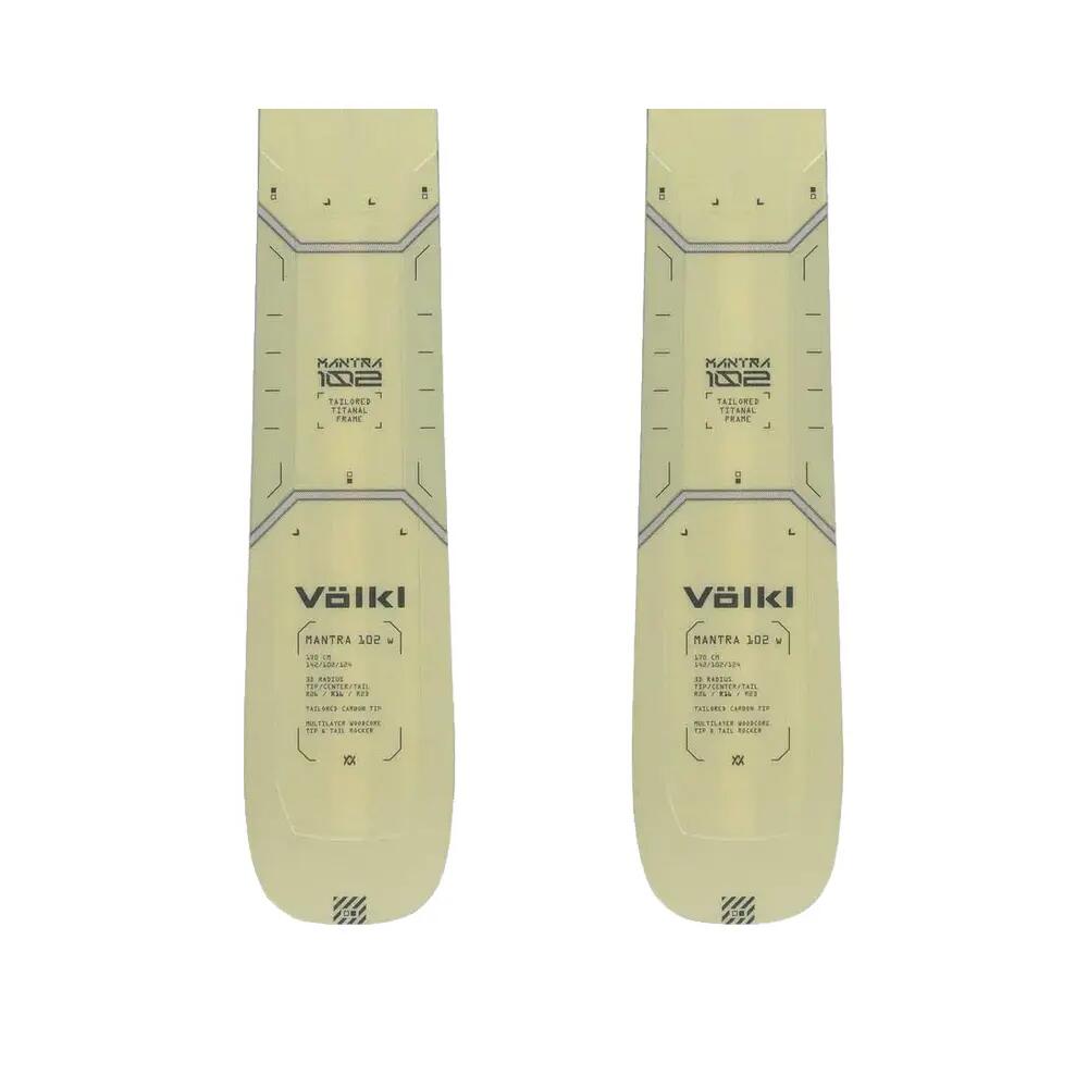 Esquís sin fijaciones Volkl Mantra 102 W Beige para mujer 4/10