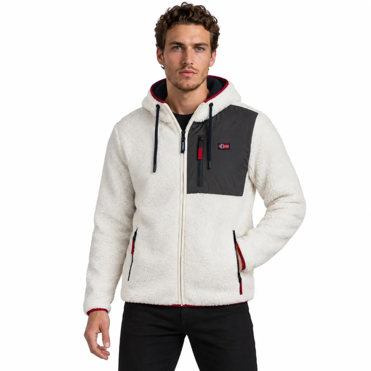 Geacă de drumeție Norway Sherpa fleece cu fermoar pentru bărbați