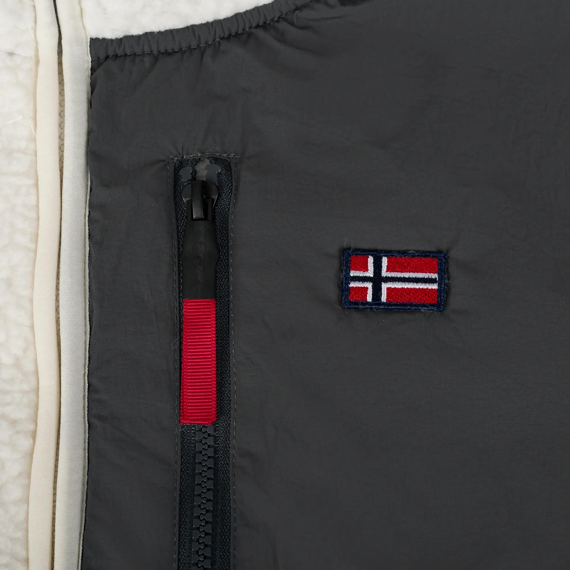 Pánská turistická fleecová mikina Norsko Sherpa na zip 6/7