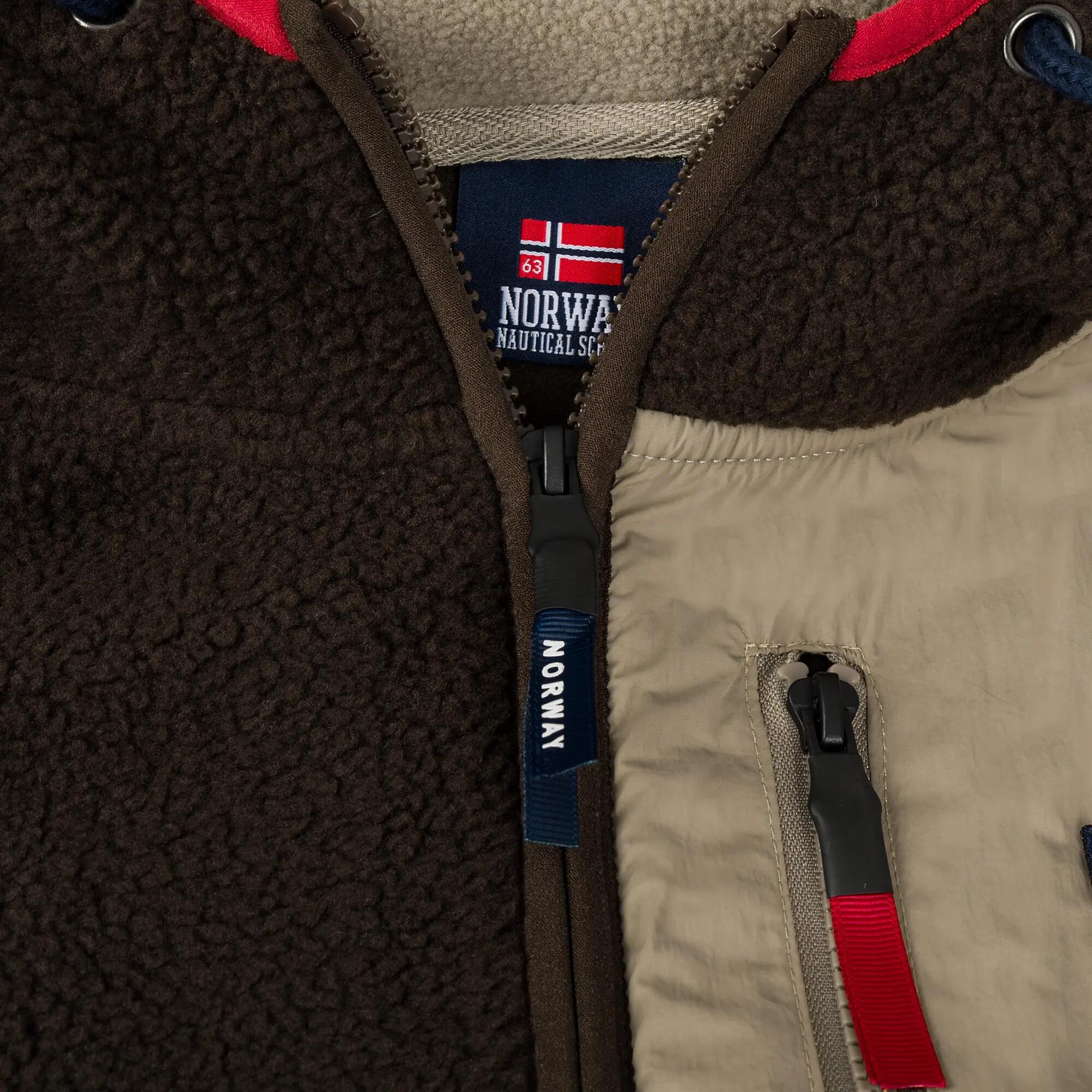 Pánská turistická fleecová mikina Norsko Sherpa na zip 5/7