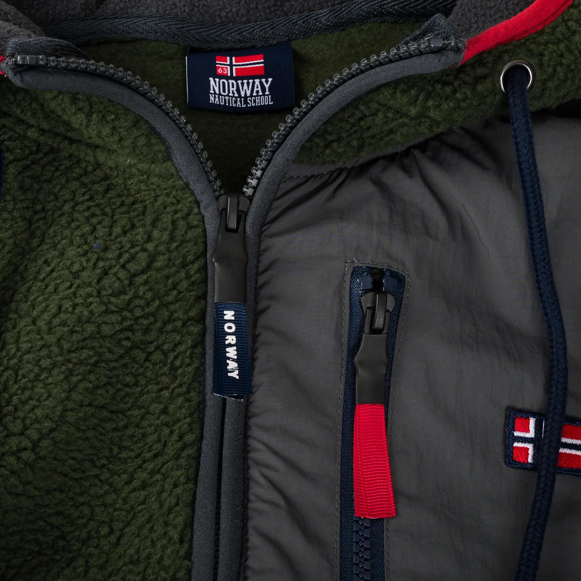 Pánská turistická fleecová mikina Norsko Sherpa na zip 5/7