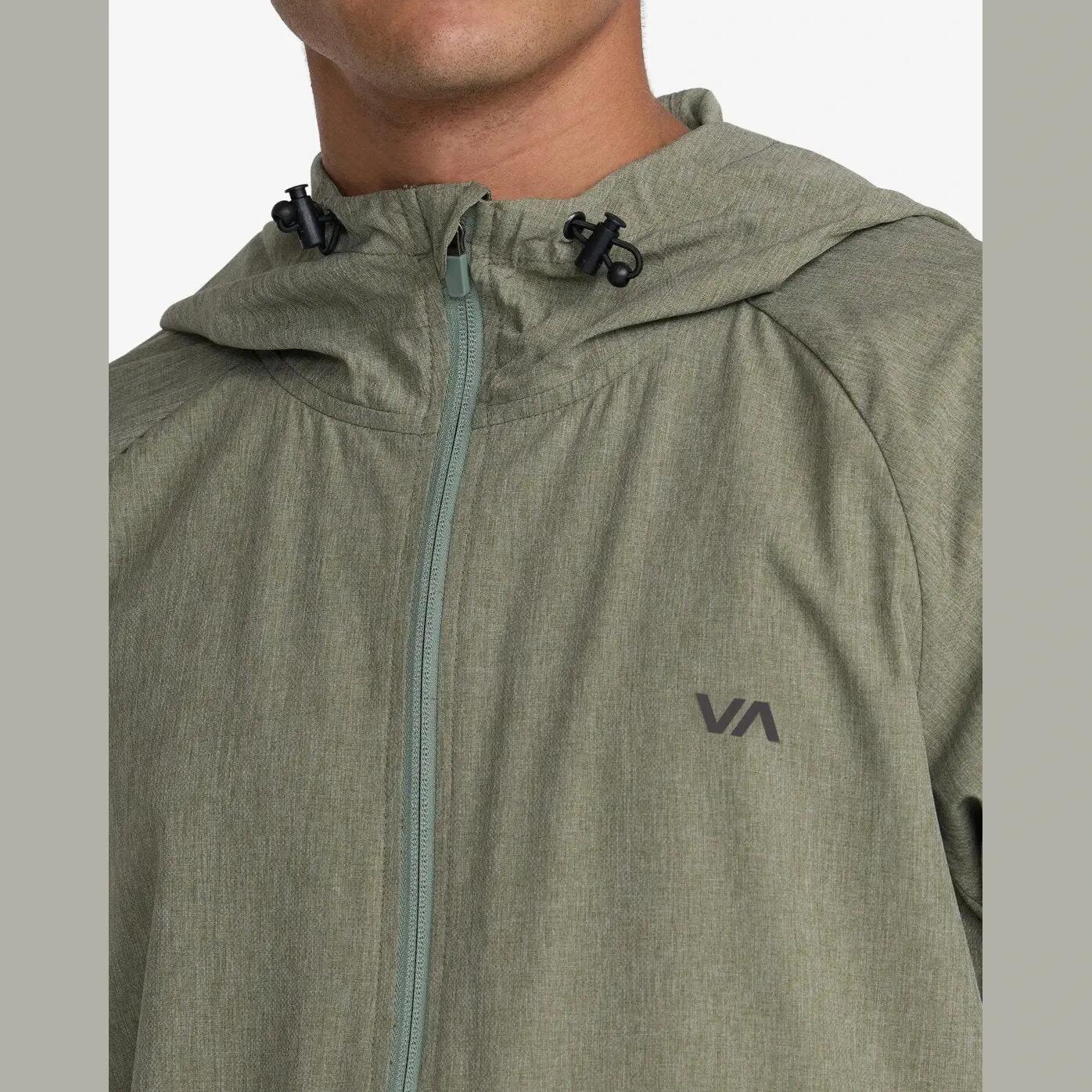 Chaqueta con capucha Rvca Yogger III Verde 3/4