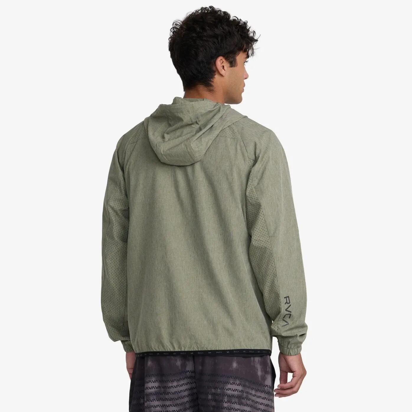 Chaqueta con capucha Rvca Yogger III Verde 2/4