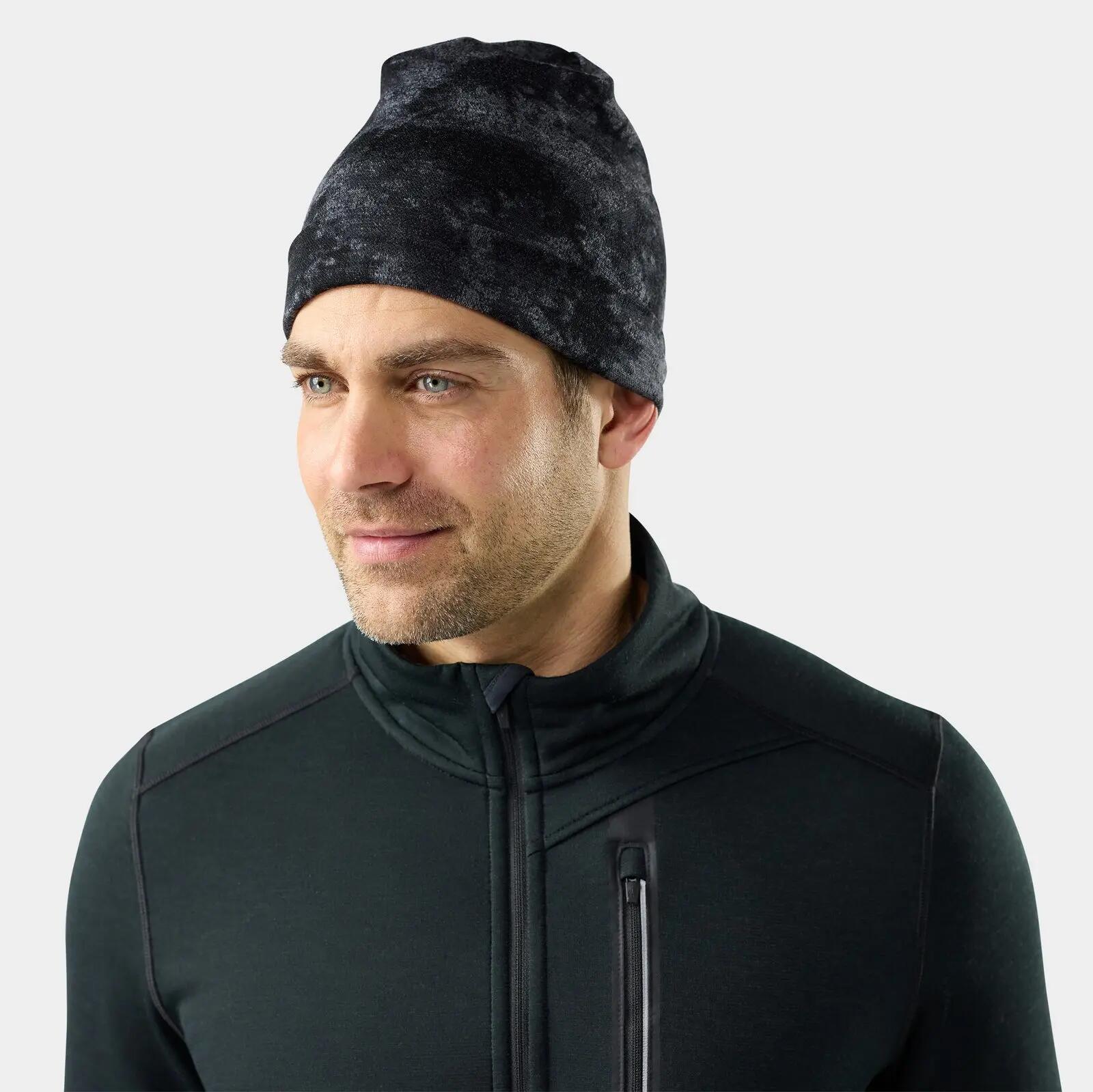 Căciulă Merino Smartwool Thermal Reversible Beanie - negru Tie Dye 2/3