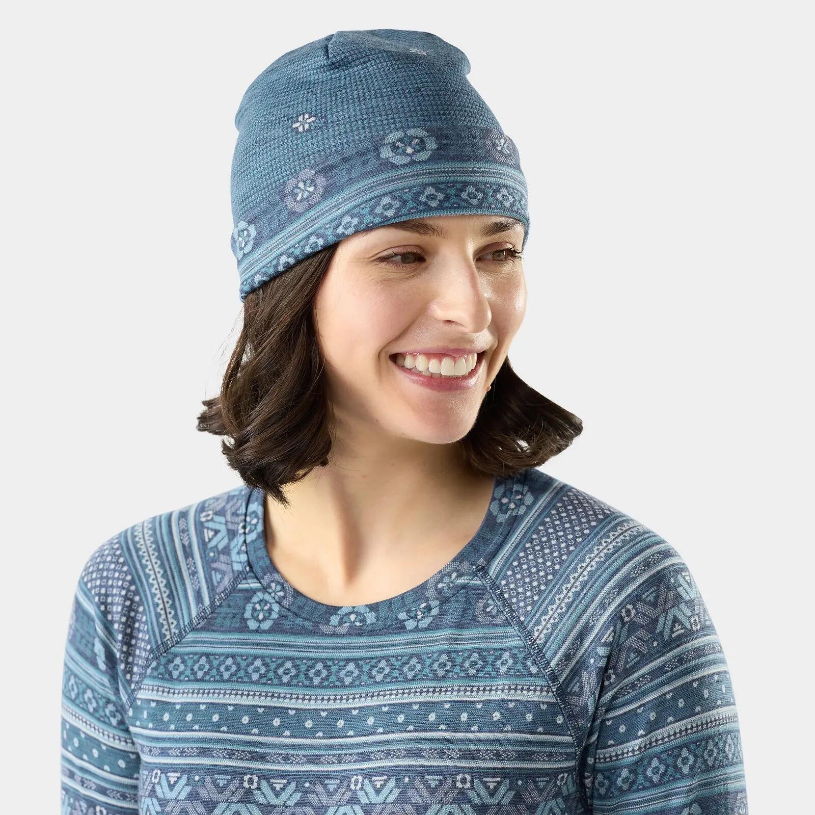 Căciulă Merino Smartwool Thermal Reversible Beanie - model Nightfall Fair Isle… 2/3