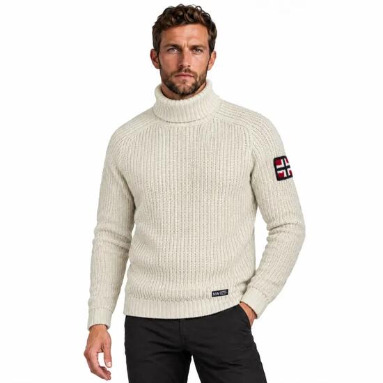 Pull de randonnée pour homme en laine de Norvège