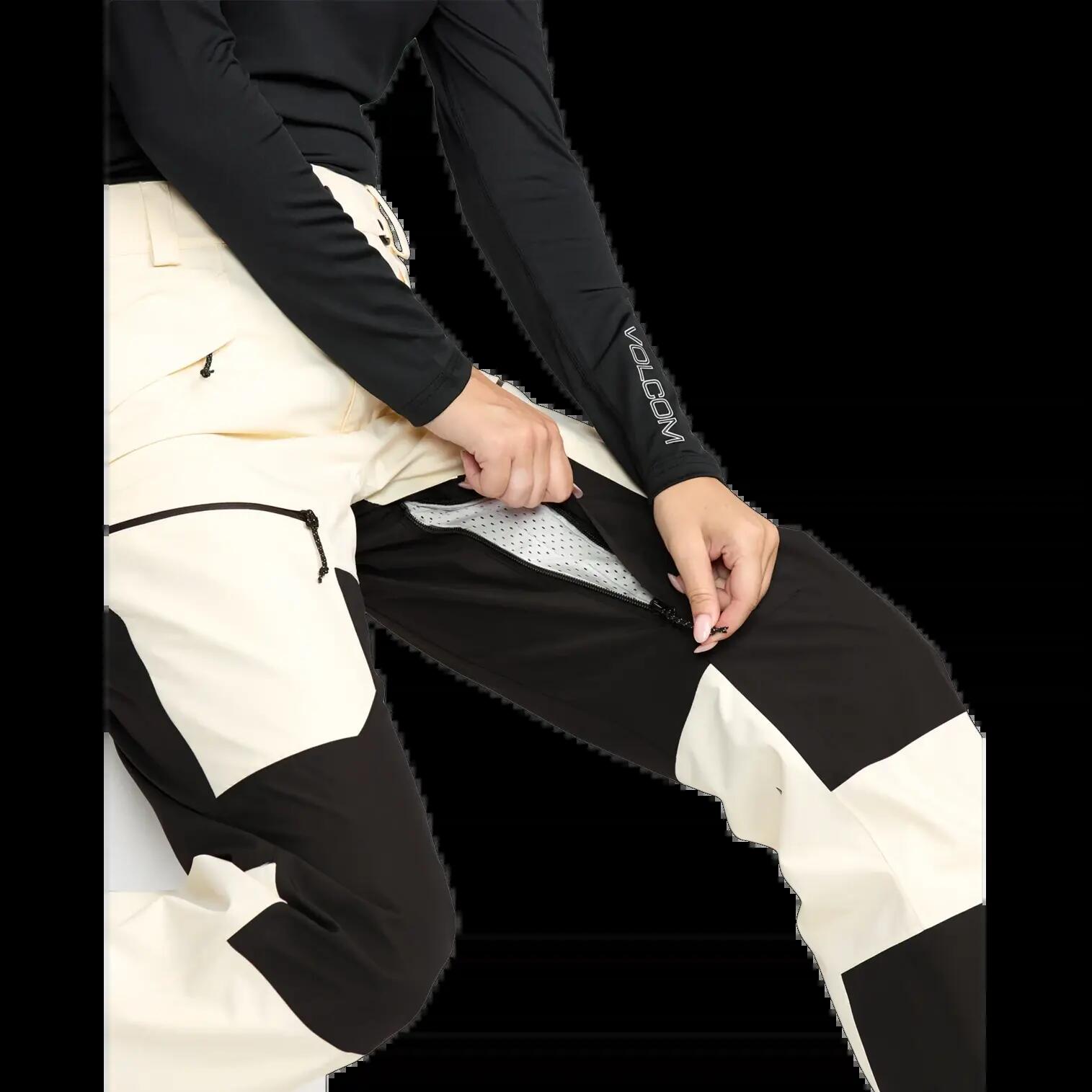 Pantalón de snowboard Volcom Stone Mica Negro Blanco 6/7