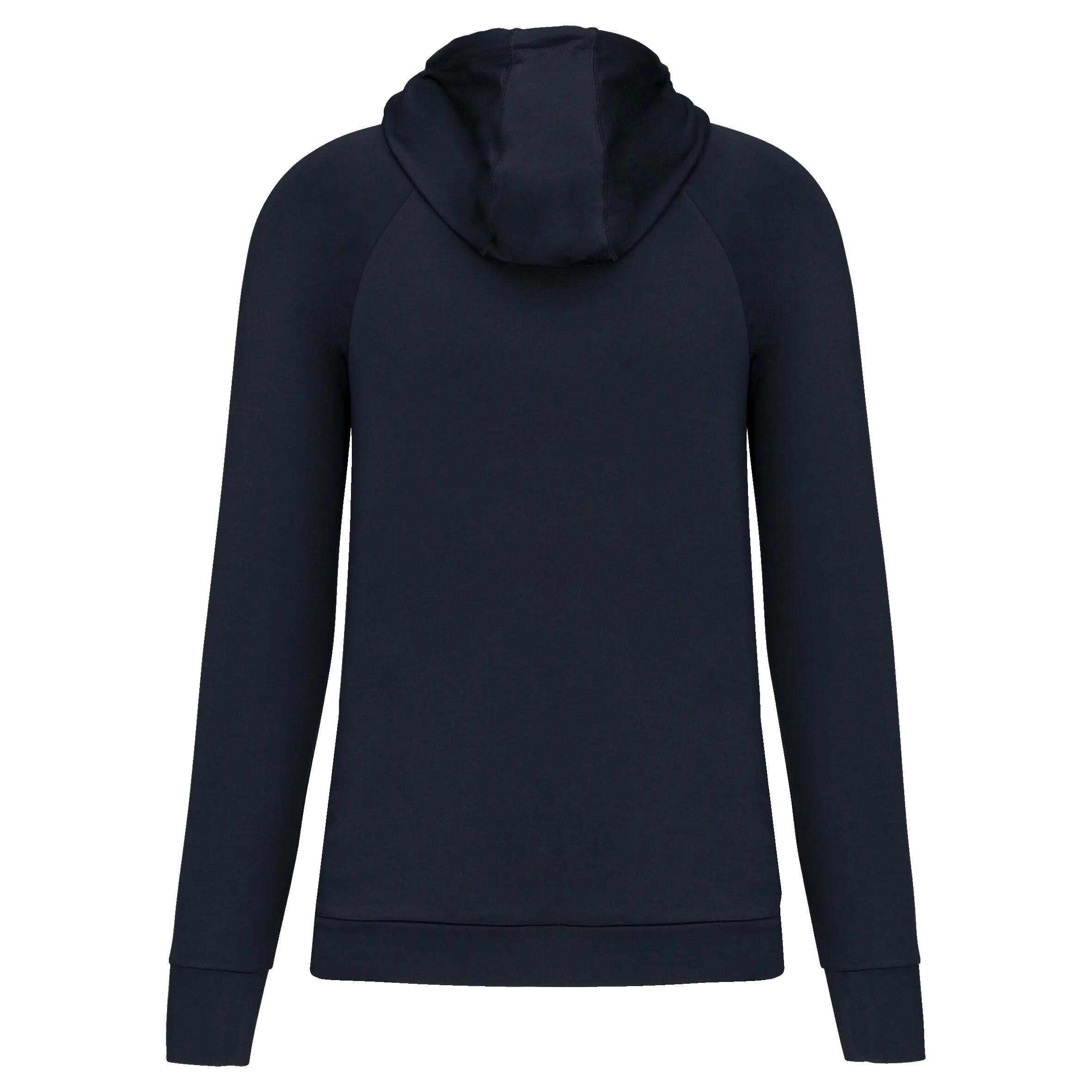 Sweat-shirt à capuche 1/4 zip sport unisexe - Navy - XL 3/15