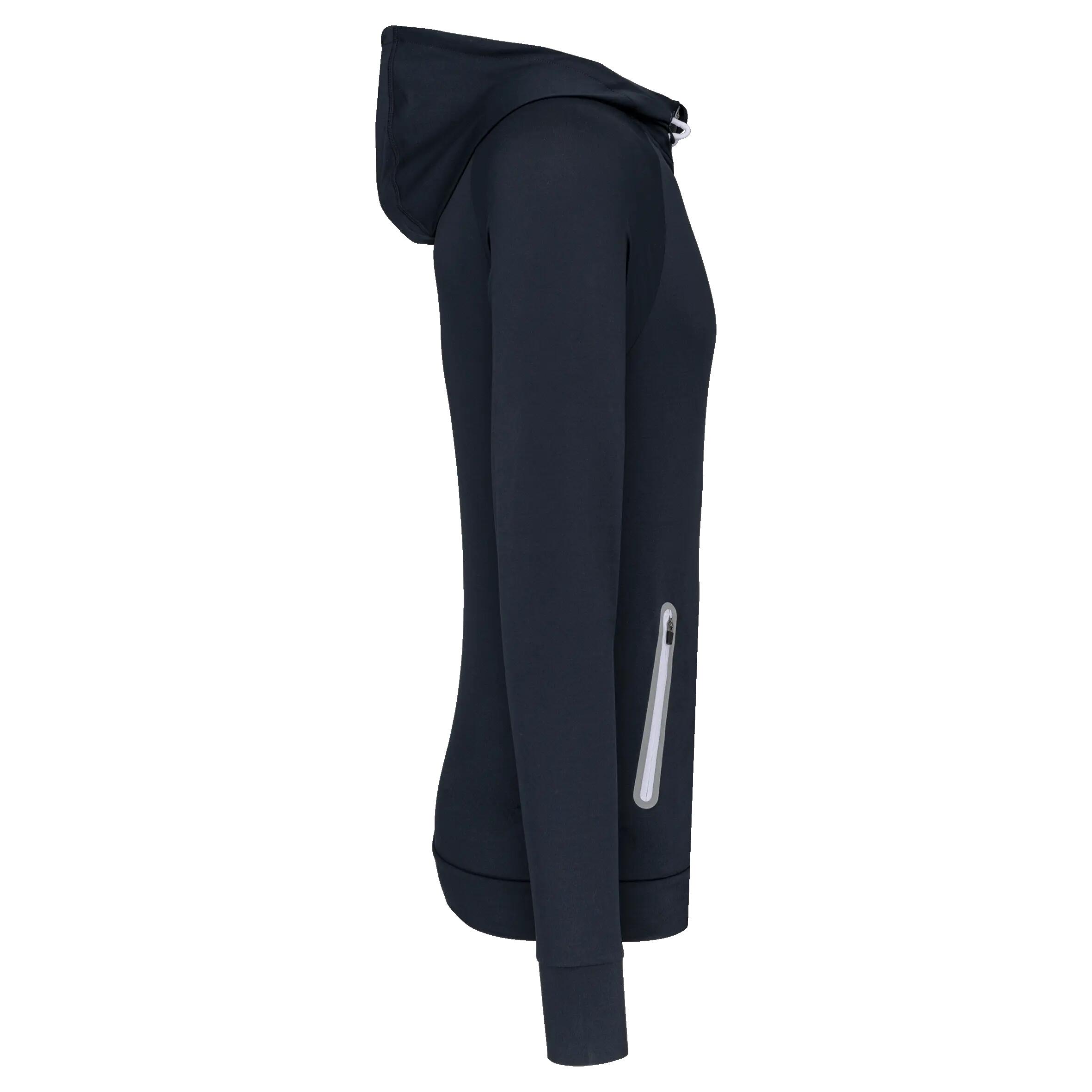 Sweat-shirt à capuche 1/4 zip sport unisexe - Navy - XL 2/15