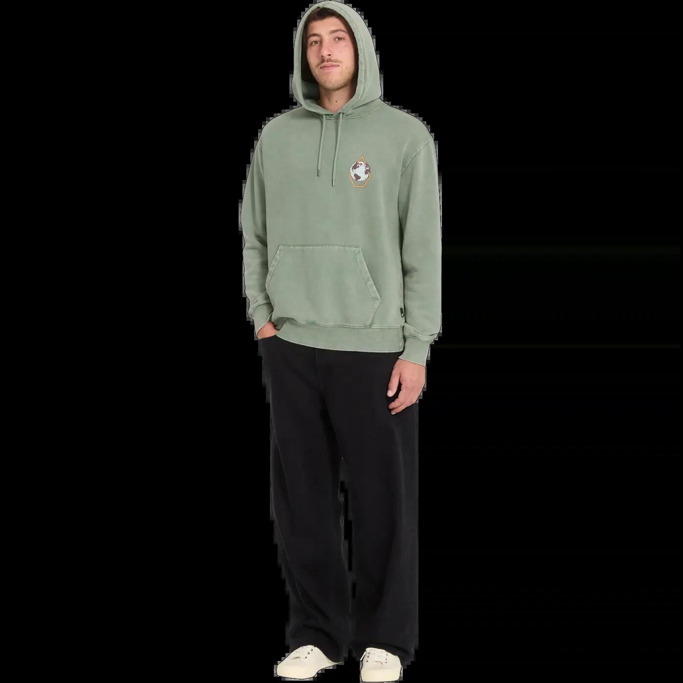 Sudadera con capucha Volcom EARTH TRIPPER Verde Brolive 8/8