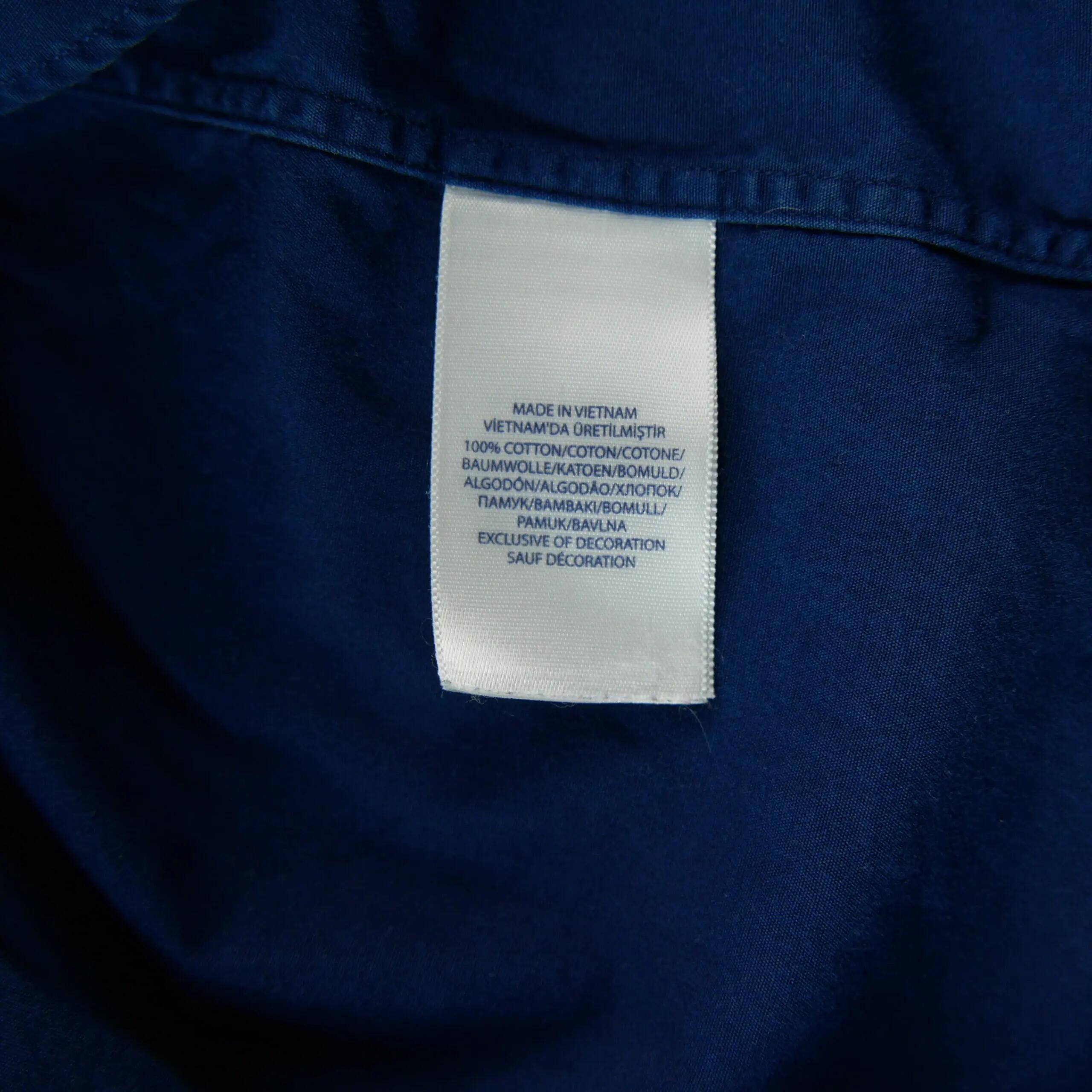 Second hand - Camicia classica uomo tinta unita blu - Stato molto buono 7/8