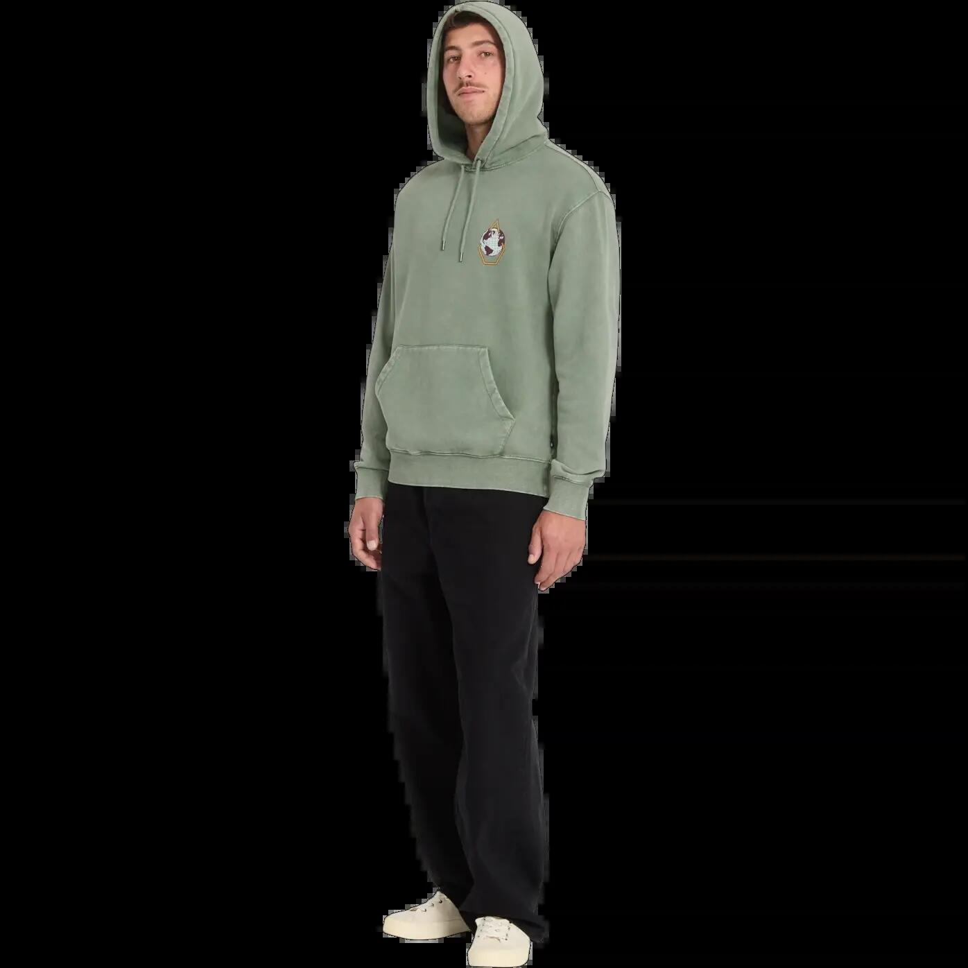 Sudadera con capucha Volcom EARTH TRIPPER Verde Brolive 7/8