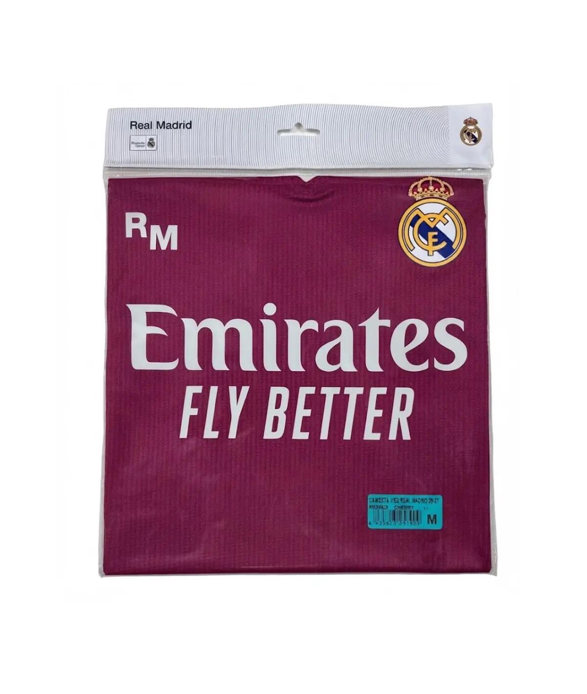 Camiseta Adulto  Réplica Oficial 3ª Equipación rosa Real Madrid Sin Dorsal 8/9