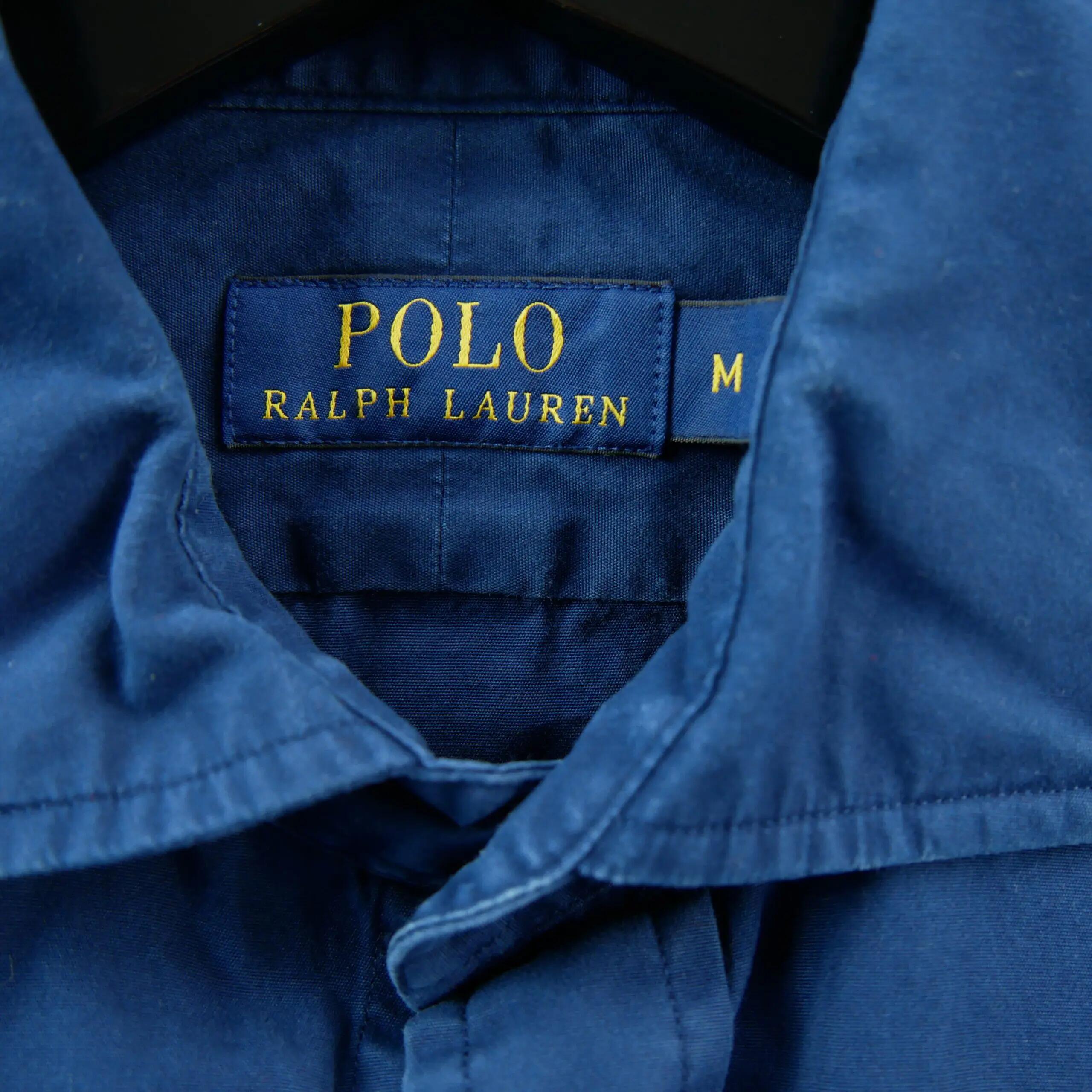 Second hand - Camicia classica uomo tinta unita blu - Stato molto buono 6/8